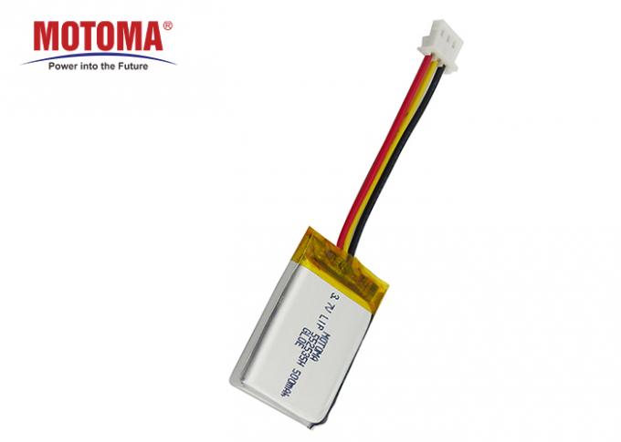 500배 주기 생활 Motoma 건전지, 똑똑한 사진기를 위한 3.7 v 500mah 리튬 건전지 0