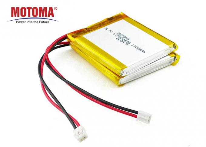 디지털 사진 구조를 위한 604650 리튬 이온 재충전 전지 1700mah 0