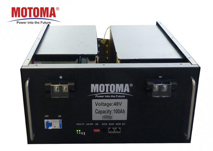 태양계 리튬 태양 전지 48v 100Ah 서랍 유형 긴 주기 생활 0
