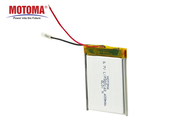 400mah 3.7 V 자전거 시스템용 충전식 리튬 폴리머 배터리