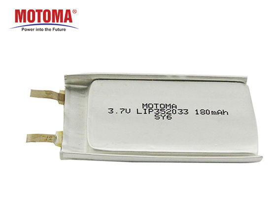 주문 승인되는 GPS 추적자 3.7V 180mAh 리튬 이온 재충전 전지 UN38.3 온라인으로 제조 업체