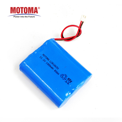 주문 양방향 라디오를 위한 원통형 11.1V 2000mAh 18650 리튬 배터리 온라인으로 제조 업체