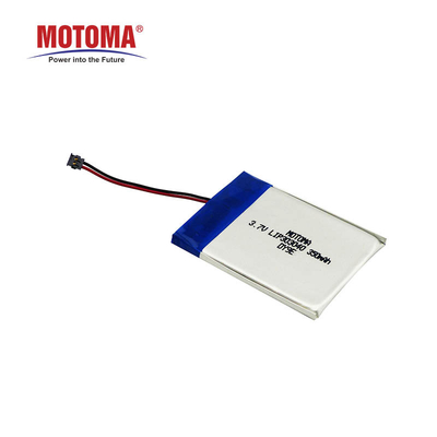 주문 스마트 워치를 위한 MOTOMA 충전식 리튬 이온 고분자 배터리 팩 3.7V 350mAh 온라인으로 제조 업체